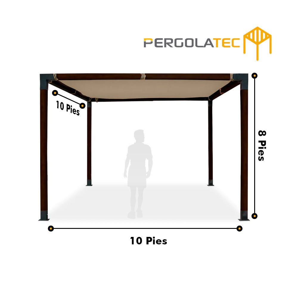 Kit Pergola Textura Nogal