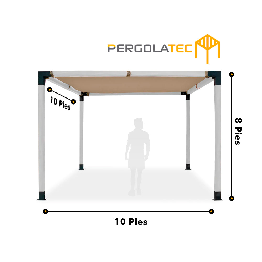 Kit Pergola Textura Roble Blanco
