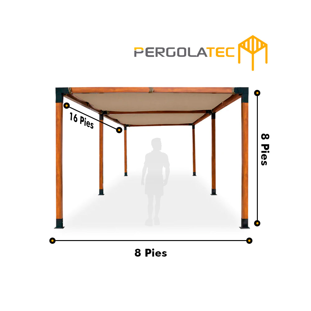 Kit Pergola Textura Roble