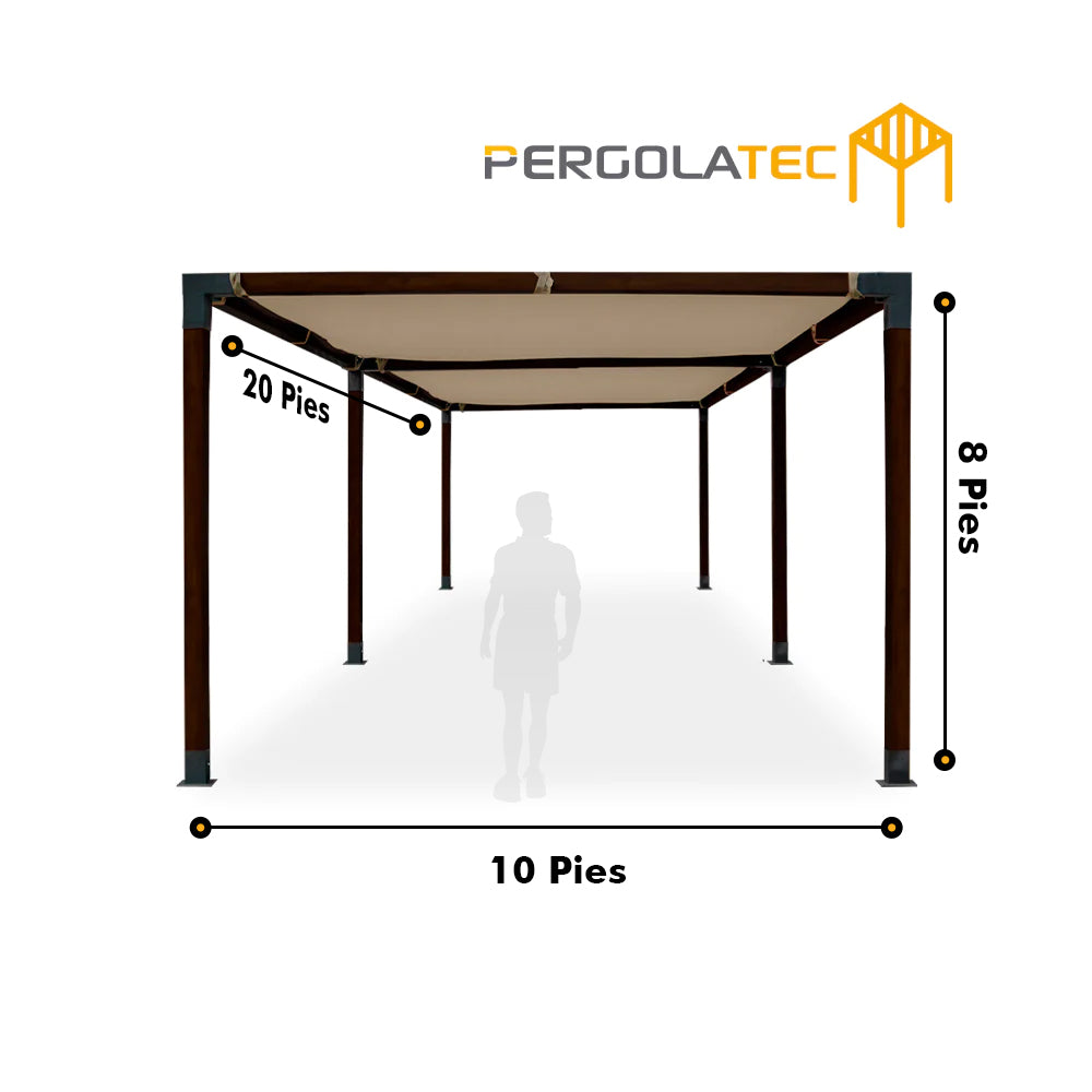 Kit Pergola Textura Nogal