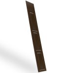 Duela estampada Lamitec acabado chocolate 3 Rectangulos