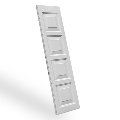 Duela estampada Lamitec acabado madera blanco Cuadrados