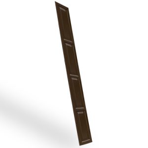 Duela estampada Lamitec acabado chocolate 4 Rectangulos