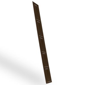 Duela estampada Lamitec acabado chocolate 5 Rectangulos