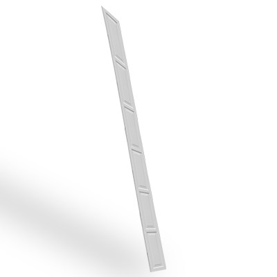 Duela estampada Lamitec acabado madera blanco 6 Rectangulos