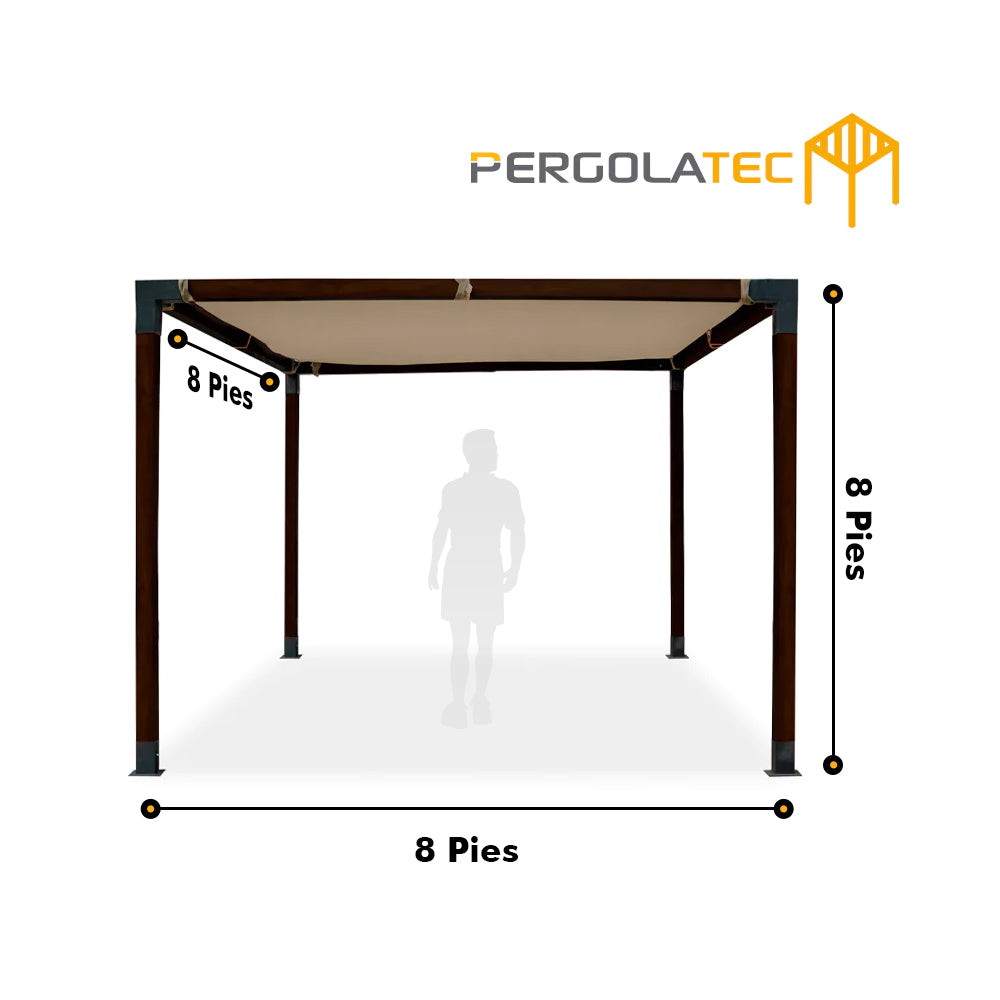 Kit Pergola Textura Nogal