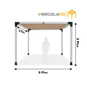 Kit Pergola Textura Roble Blanco