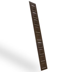 Duela estampada Lamitec acabado madera chocolate 9 Cuadrados