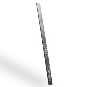 Duela perforada Modelo 10 Lisa España Negro para portones, puertas y paneles