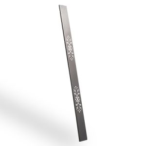 Duela perforada Modelo 12.5 Lisa España Negro para portones, puertas y paneles