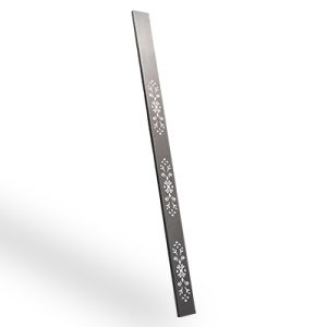 Duela perforada Modelo 12.5 Lisa España Negro para portones, puertas y paneles