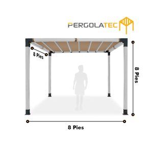 Kit Pergola viga Textura Roble Blanco