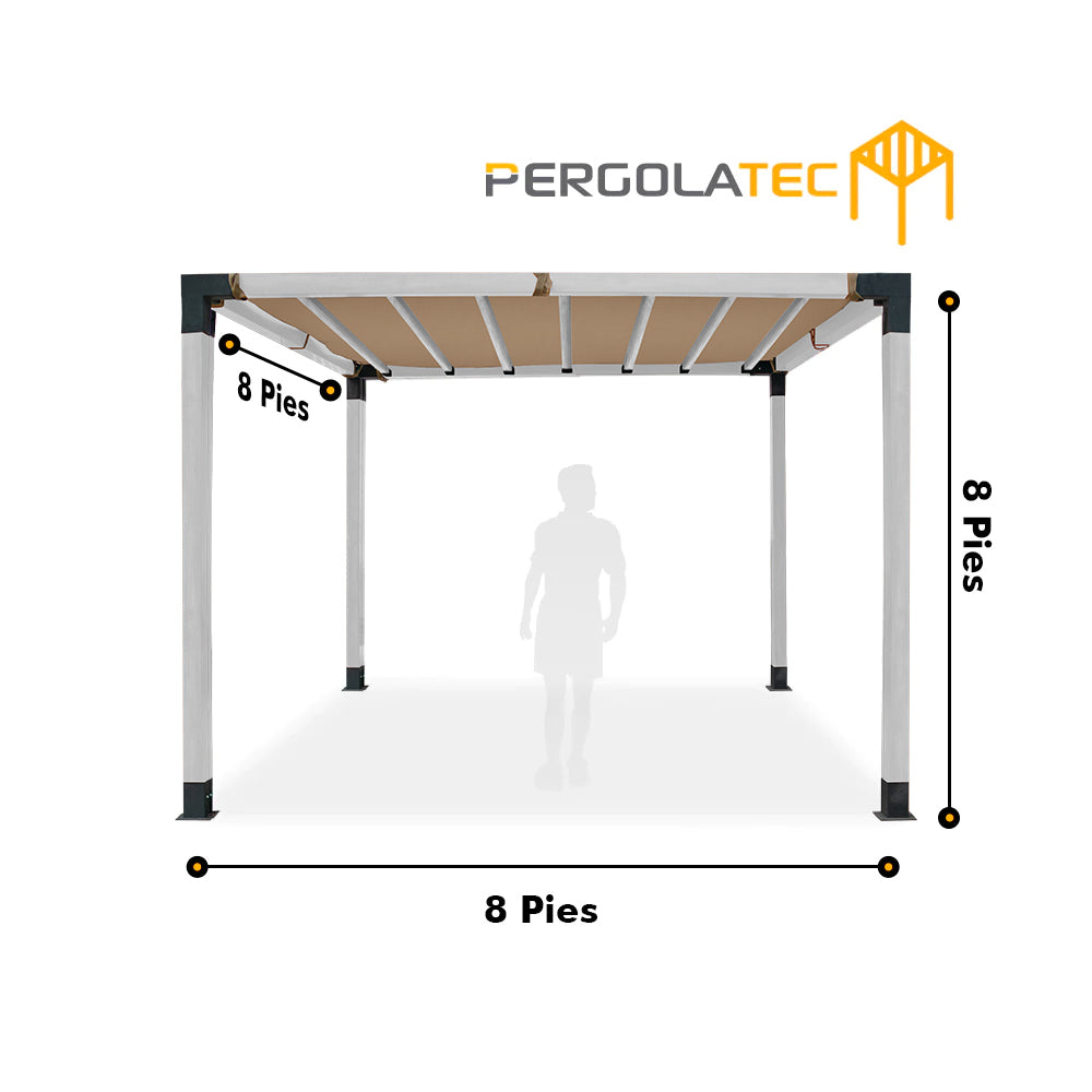 Kit Pergola viga Textura Roble Blanco