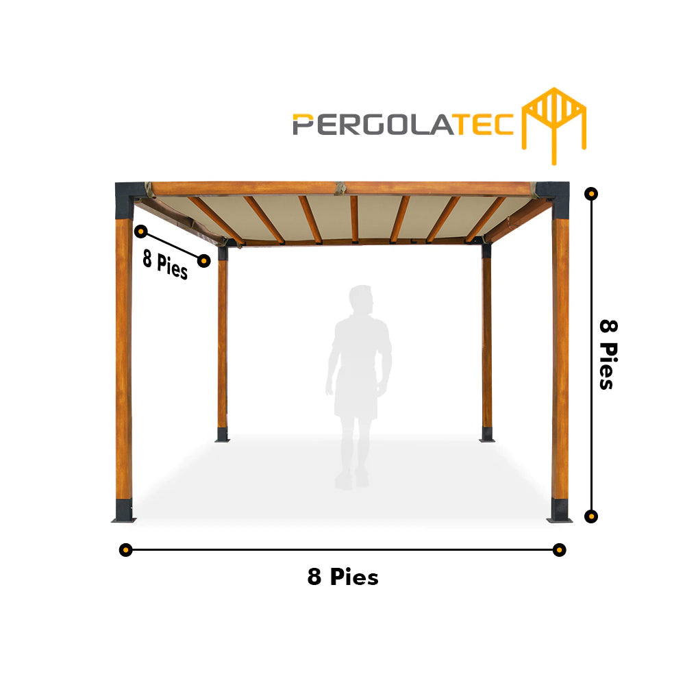Kit Pergola viga Textura Roble