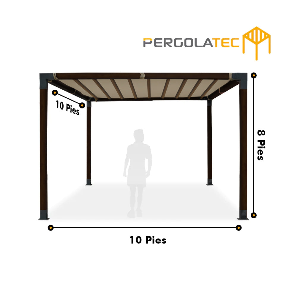 Kit Pergola viga Textura Nogal