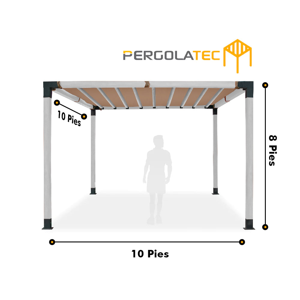 Kit Pergola viga Textura Roble Blanco