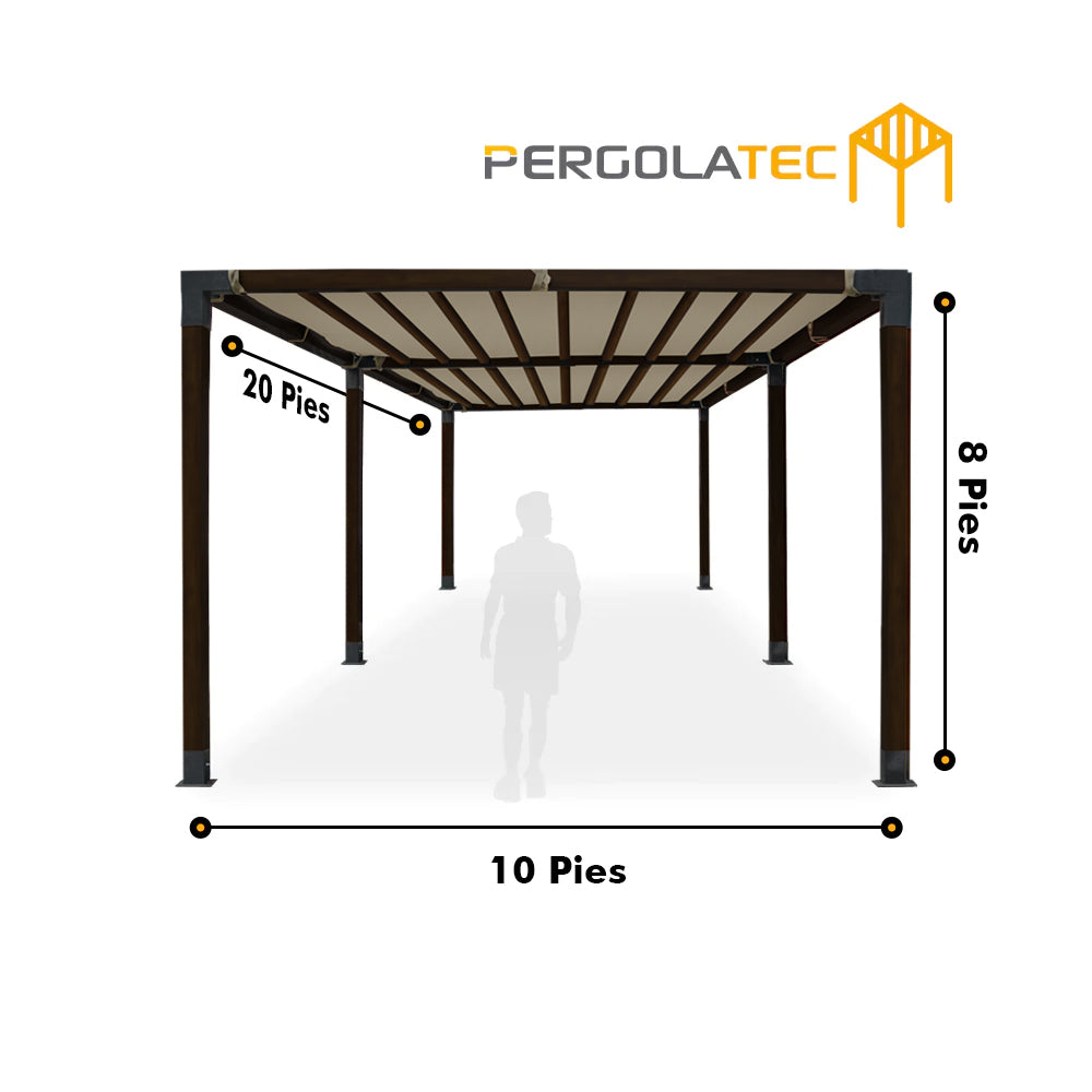 Kit Pergola viga Textura Nogal
