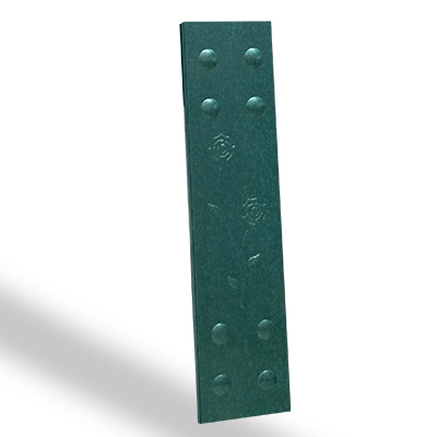 Duela estampada Lamitec verde galvanizada de Flores y Chapetones