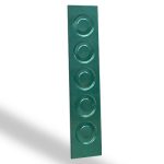 Lamitec verde galvanizado de Círculos para portones, paneles, puertas y gabinetes