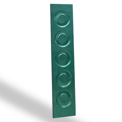 Lamitec verde galvanizado de Círculos para portones, paneles, puertas y gabinetes