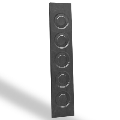 Lamitec Negro de Círculos para portones, paneles, puertas y gabinetes