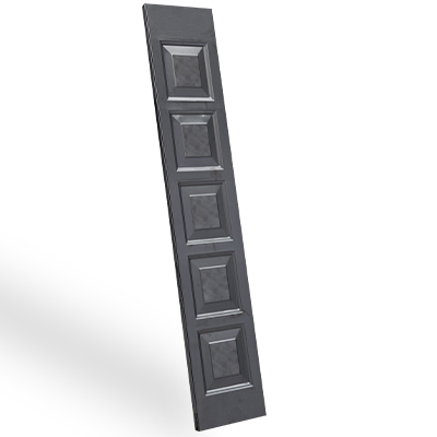 Lamitec Negra Cuadrados para portones, paneles, puertas y gabinetes