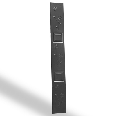 Lamitec Negra de Flores y Cuadros para portones, paneles, puertas y gabinetes