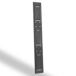 Lamitec Negra de Rectángulo y Chapetones para portones, paneles, puertas y gabinetes