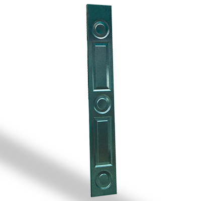 Lamitec verde de Rectángulos y Circulos 3 pzas para portones, paneles, puertas y gabinetes